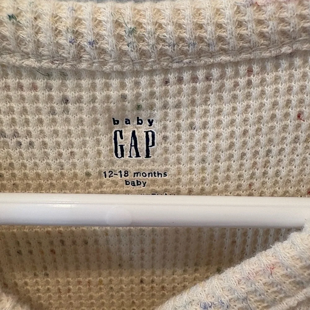 GAP Cream Waffle Weave Playsuit